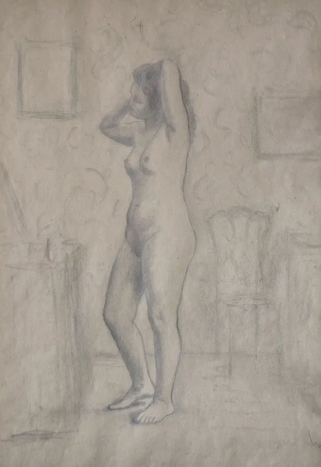 Nu davant el tocador